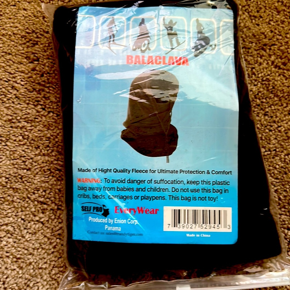 Brand new black balaclava